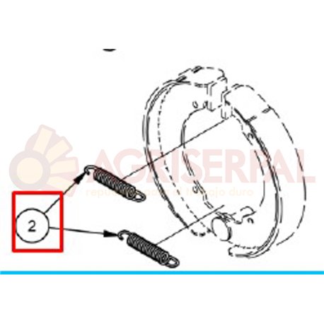 Kit muelle freno ADR 9RK0005