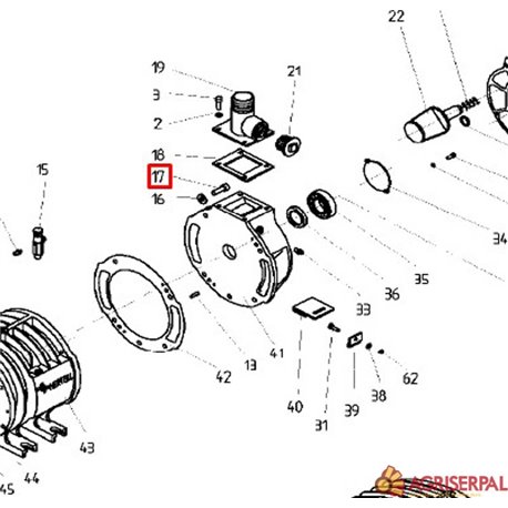 N.17. Tornillo para KD-3000/14000