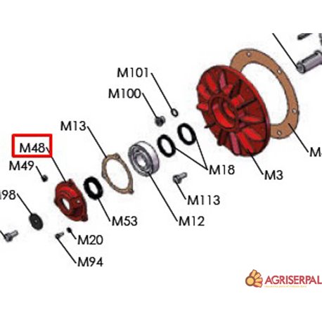 TAPA ANTERIOR M48 MEC/P