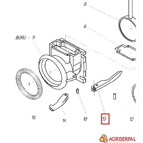 N.13. Palanca para BURU-125/150